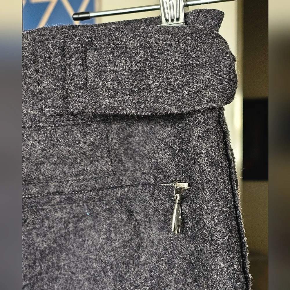 Dexter Wong Vintage 90s Men's Gray Wool Trousers